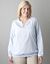 Smocked hem chambray shirt by Lane Bryant