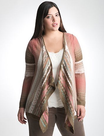 Fair Isle Knit Overpiece by Lane Bryant