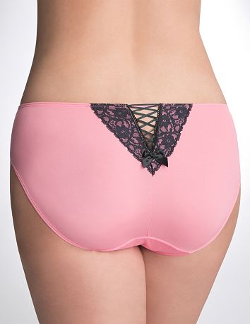 Plus Size Lace Up Hipster by Cacique