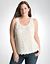 Embellished lace tank