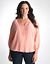 Plus Size Beaded Peasant Shirt by Lane Bryant