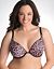 Solid & animal print reversible plunge bra by Cacique