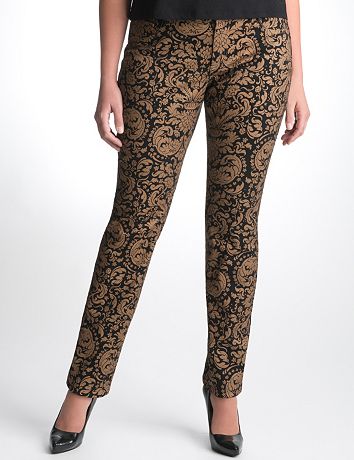 Gold Baroque Skinny Jean by Seven7