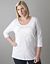 Plus Size Sequin Rose Tee by Seven7