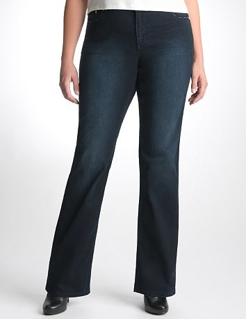Plus Size Sateen Slim Boot Jean by Seven7