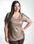 Full Figure Sequin Tee by Lane Bryant