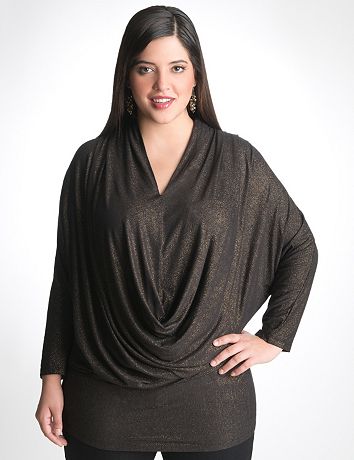 Full Figure Shimmer Dolman Top by Seven7
