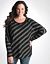 Shimmer stripe dolman top by Seven7