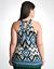 Plus Size Mixed Print Halter Top