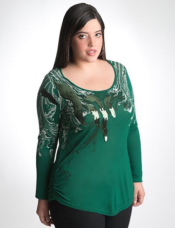 Sequin long sleeve tee by Seven7