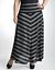 Metallic chevron stripe skirt by Seven7