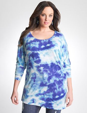 Plus Size Tie Dye Tunic by Seven7