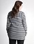 Full Figure Mixed stripe open cardigan