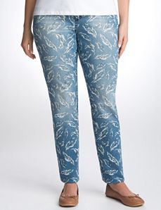 Plus Size Feather Skinny Jean by Seven7