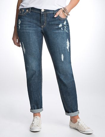 Plus Size Distressed Skinny Jean by Seven7