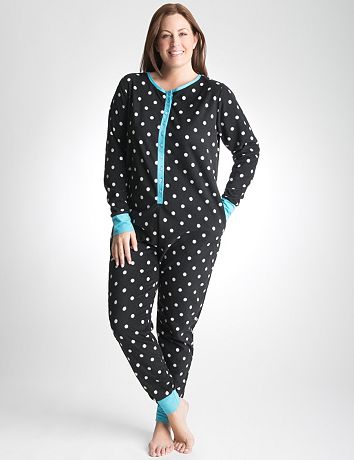Plus Size Fleece Onesie Pajamas by Cacique