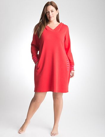 Full Figure Hooded Sleep Shirt by Cacique