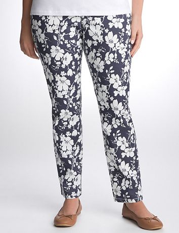 Plus Size Indigo Floral Skinny Jean by Seven7