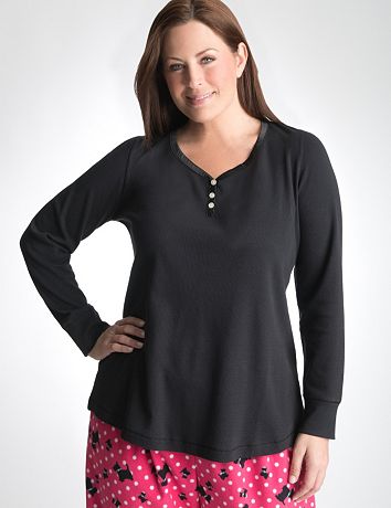 Waffle Weave Thermal Top by Cacique