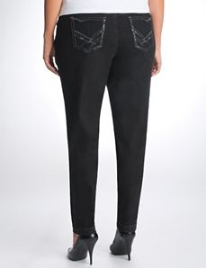 Full Figure Sequin Skinny Jean by Lane Bryant