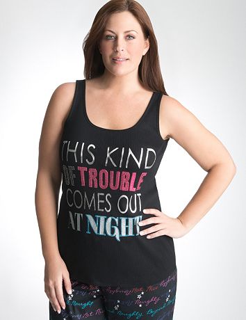 Plus Size Sleep Tank by Cacique