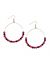 Multicolor bead hoop earrings by Lane Bryant