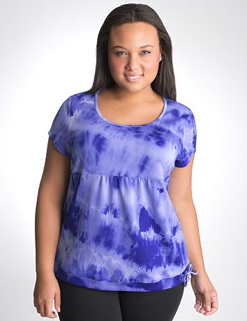 Tie dye drawstring tee by Reebok