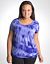 Tie dye drawstring tee by Reebok