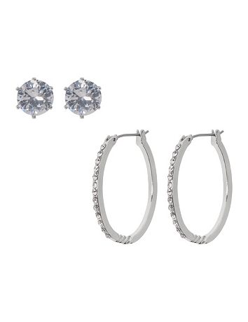 Stud and oval earring duo by Lane Bryant