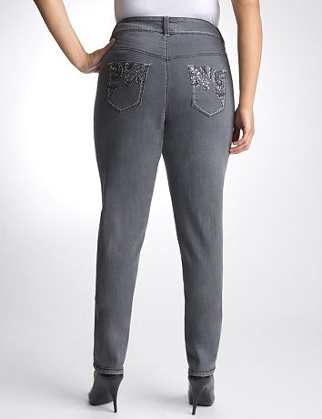 Plus Size Embellished Skinny Jean by Lane Bryant