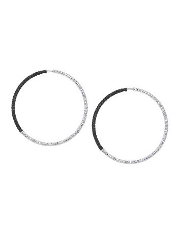 Laser Cut Hoop Earrings by Lane Bryant