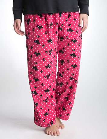 Scottie dog fleece sleep pant by Cacique
