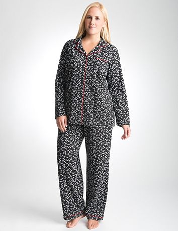Full Figure Snow Print PJ Set by Cacique