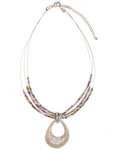 Hammered pendant necklace by Lane Bryant