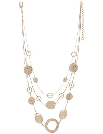 Goldtone illusion necklace by Lane Bryant
