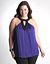 Plus Size Beaded Halter Top by Lane Bryant