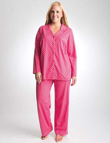 Plus Size Shimmer Dot 2 Piece PJ Set by Cacique
