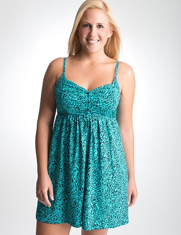 Full Figure Animal Print Chemise by Cacique