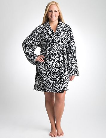 Plus Size Animal Print Robe by Cacique