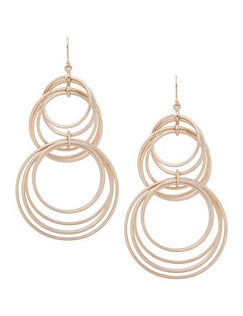 Dusted multi hoop earrings by Lane Bryant