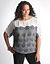 Full Figure Lace Print Blouse by Lane Bryant