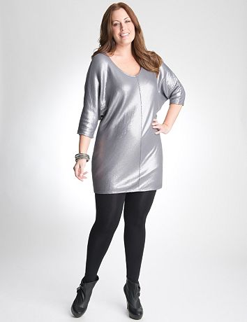 Sequin Wedge Dress by Lane Bryant