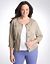 Full Figure Studded Twill Jacket by Lane Bryant
