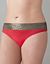Plus Size Thong with Metallic Lace by Cacique