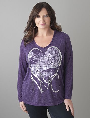 NYC Screenprint Hoodie by Lane Bryant