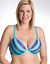 Stripe & solid reversible plunge bra