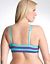 Stripe & solid reversible plunge bra