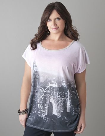 Plus Size NYC Skyline Tee by Lane Bryant