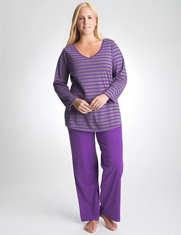 Plus Size Striped Pajama Set by Cacique
