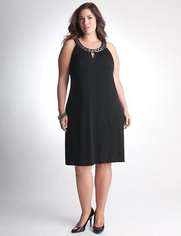 Full Figure Embellished Dress by Lane Bryant